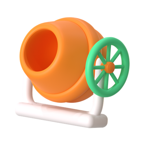 Concrete Mixer  3D Icon