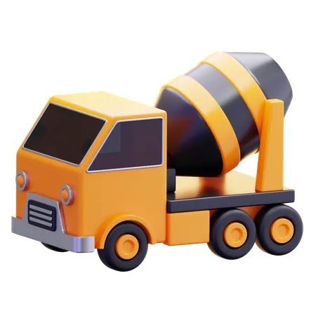 콘크리트 믹서 트럭  3D Icon