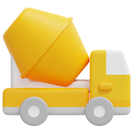 Concrete Truck  3D Icon