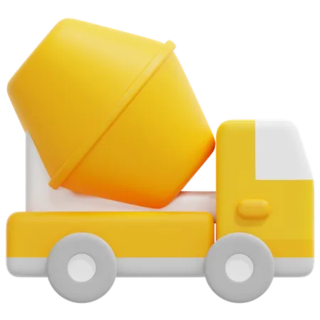 Concrete Truck  3D Icon