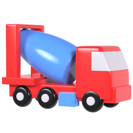 Concrete Truck  3D Icon