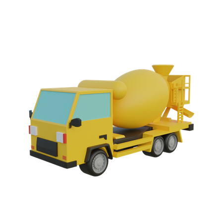 Concrete Truck  3D Icon