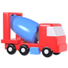 mixer truck emoji 3d