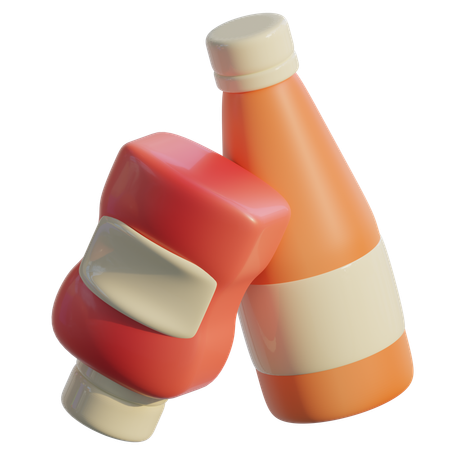 Condiments And Sauces  3D Icon