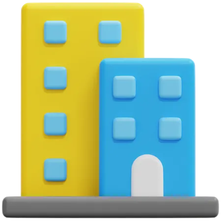 Condominio  3D Icon
