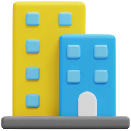 Condominium  3D Icon