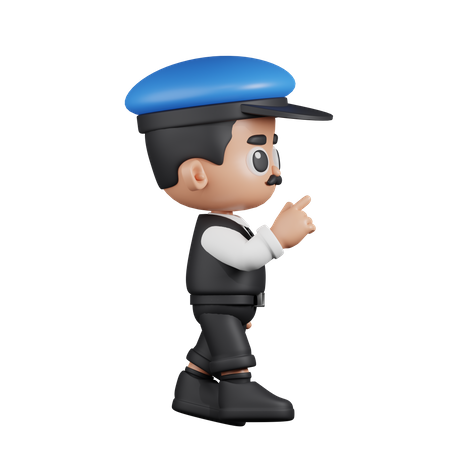 Conductor con toque  3D Illustration