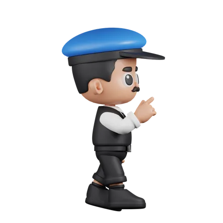 Conductor con toque  3D Illustration