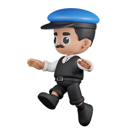 Conductor de salto  3D Illustration