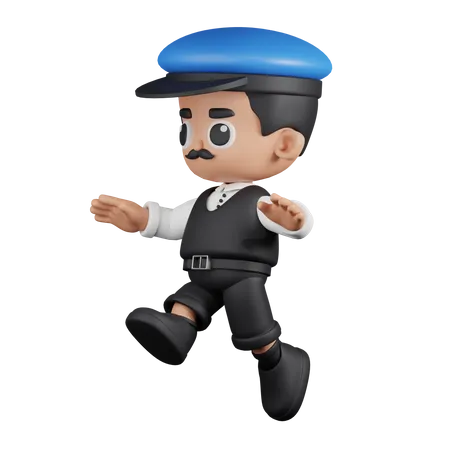 Conductor de salto  3D Illustration