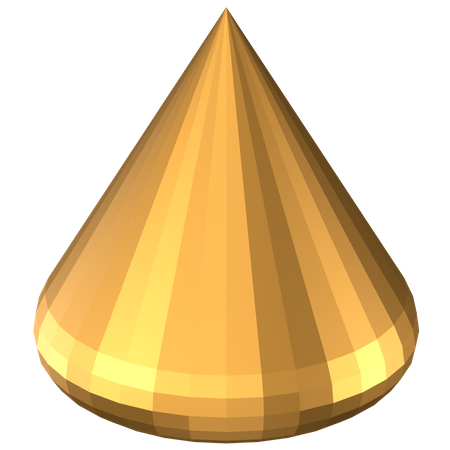 Cone Abstract Shape  3D Icon