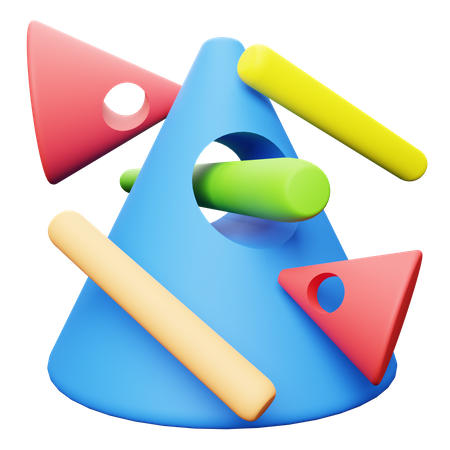 Cone Abstract shape  3D Icon