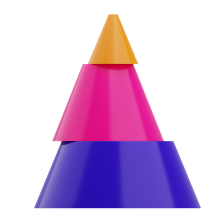 Cone Chart  3D Icon