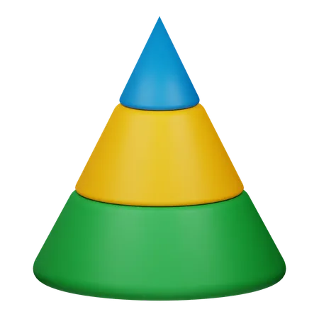 Cone Chart  3D Icon