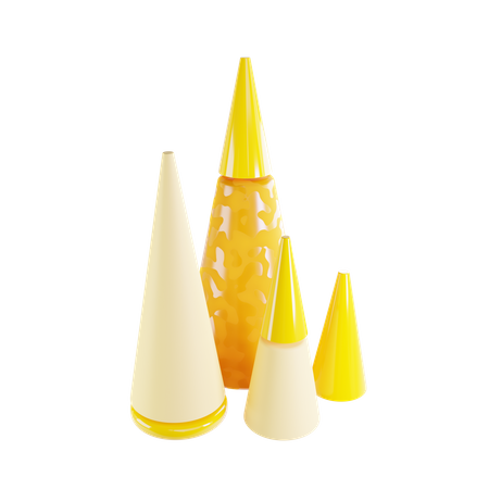 Cone Chart  3D Icon