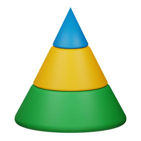 Cone Chart  3D Icon