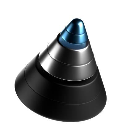 Cone chart  3D Icon