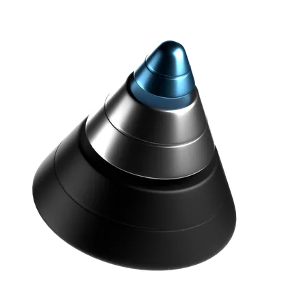 Cone chart  3D Icon