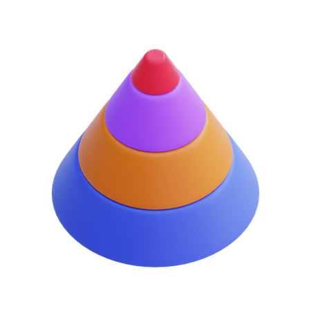 Cone Chart  3D Icon