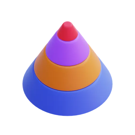 Cone Chart  3D Icon