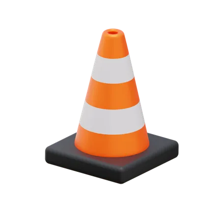 Cone de construção  3D Icon