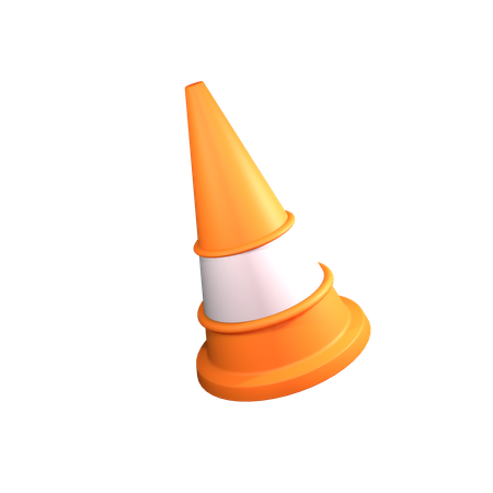 Cone de construção  3D Icon