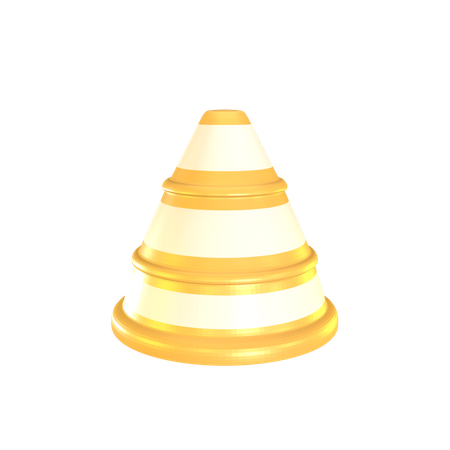 Cone de construção  3D Icon