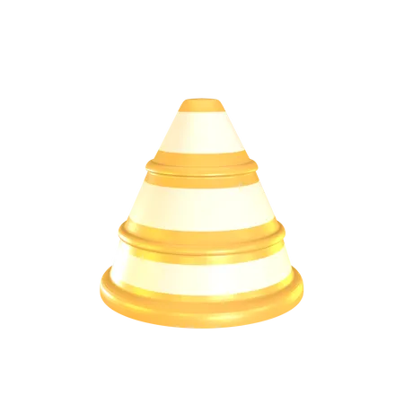 Cone de construção  3D Icon