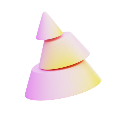 Cone Cut  3D Icon