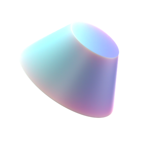 Cone Cut  3D Icon