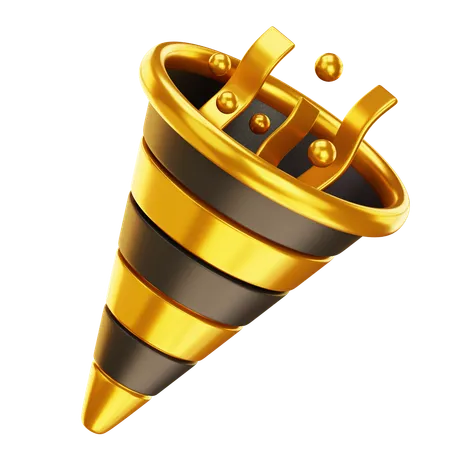 Cone de amêndoas açucaradas  3D Icon