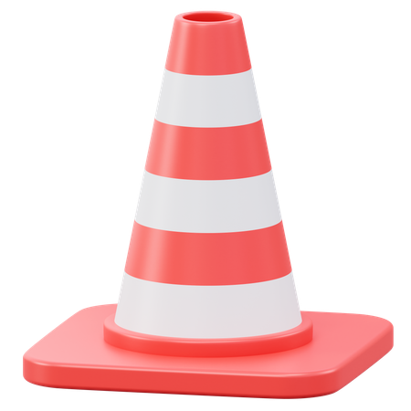 Cone de construção  3D Icon