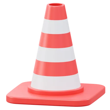 Cone de construção  3D Icon