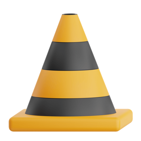 Cone de construção  3D Icon