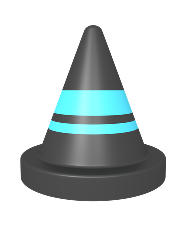 Cone de construção  3D Icon