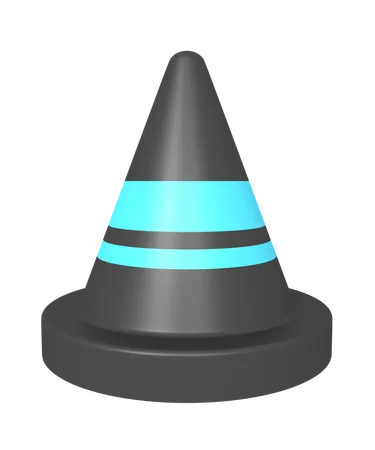 Cone de construção  3D Icon