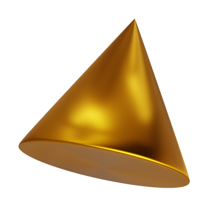 Cone de ouro  3D Icon