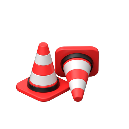 Cone da polícia  3D Icon