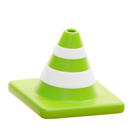 Cone de segurança  3D Icon