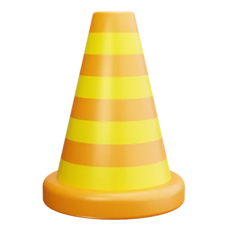 Cone de segurança  3D Icon