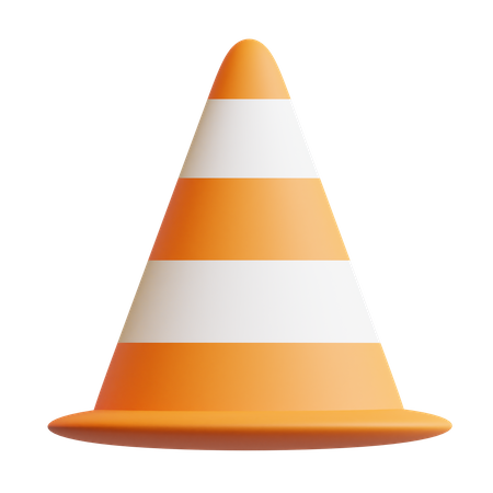 Cone de segurança  3D Icon