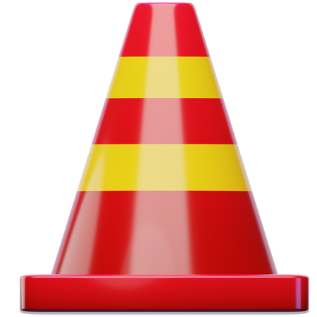 Cône de signalisation  3D Icon