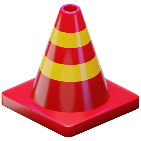 Cône de signalisation  3D Icon