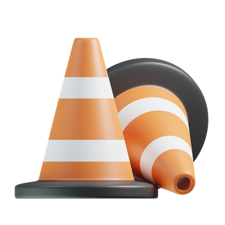 Cône de signalisation  3D Icon