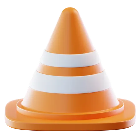 Cone de tráfego  3D Icon