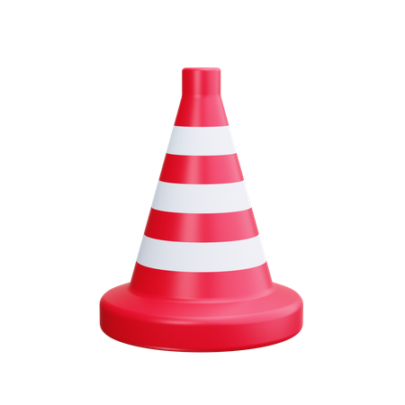 Cone de tráfego  3D Icon