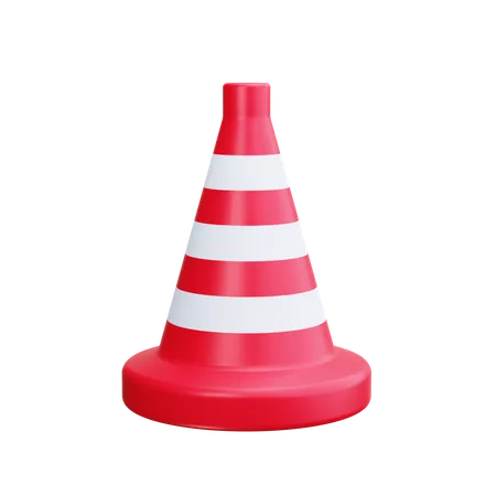 Cone de tráfego  3D Icon