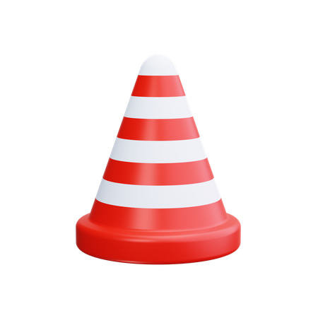 Cone de tráfego  3D Icon