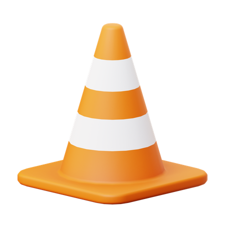 Cone de tráfego  3D Icon