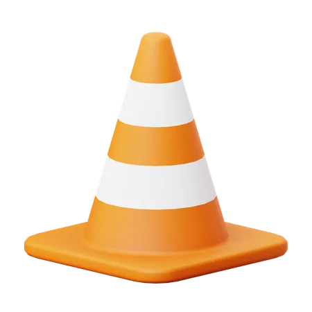 Cone de tráfego  3D Icon